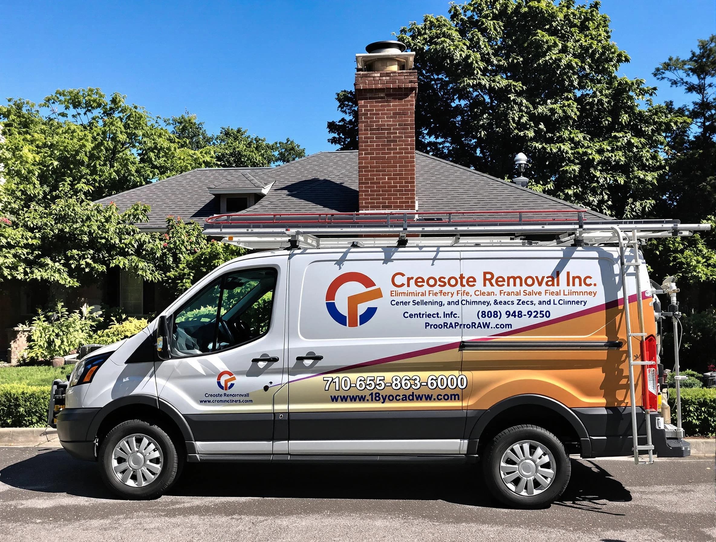 Englewood Chimney Sweep technician removing creosote safely in Englewood, CO