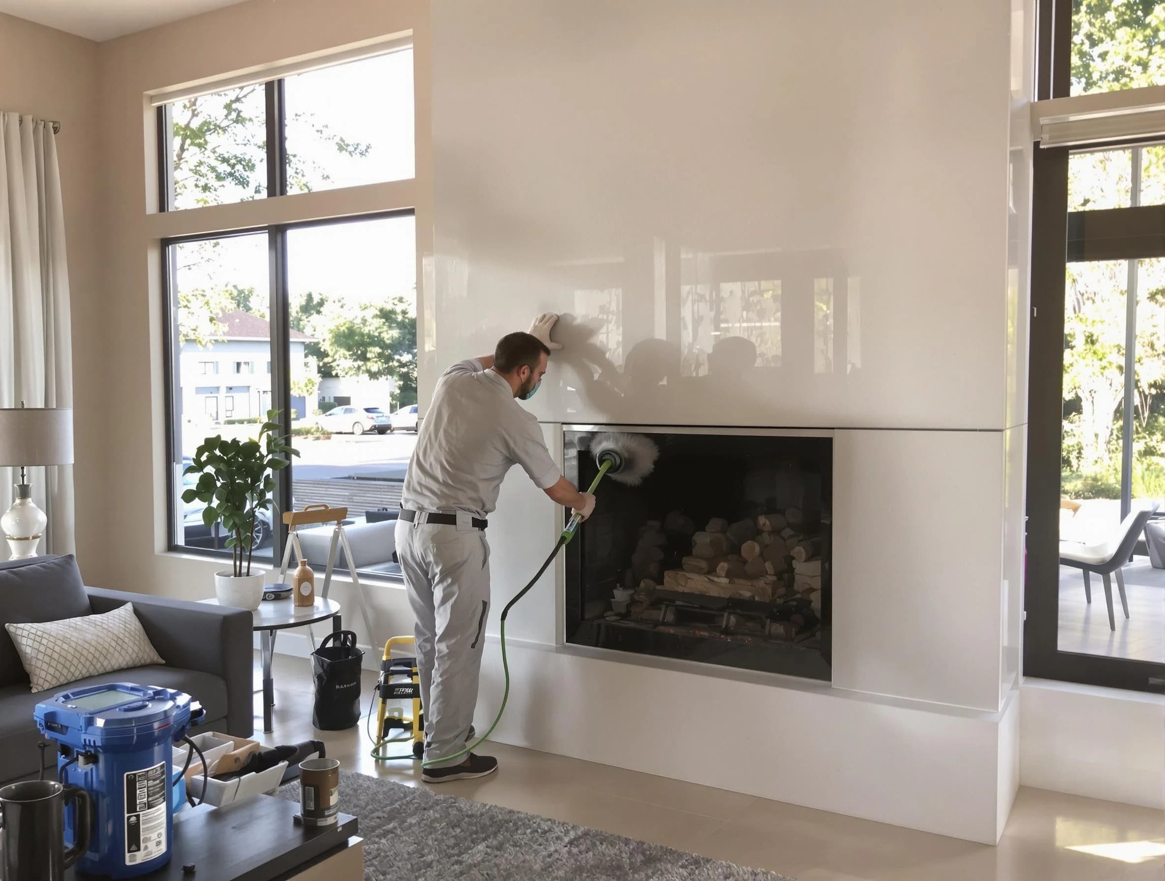 Englewood Chimney Sweep performing thorough soot removal in Englewood, CO