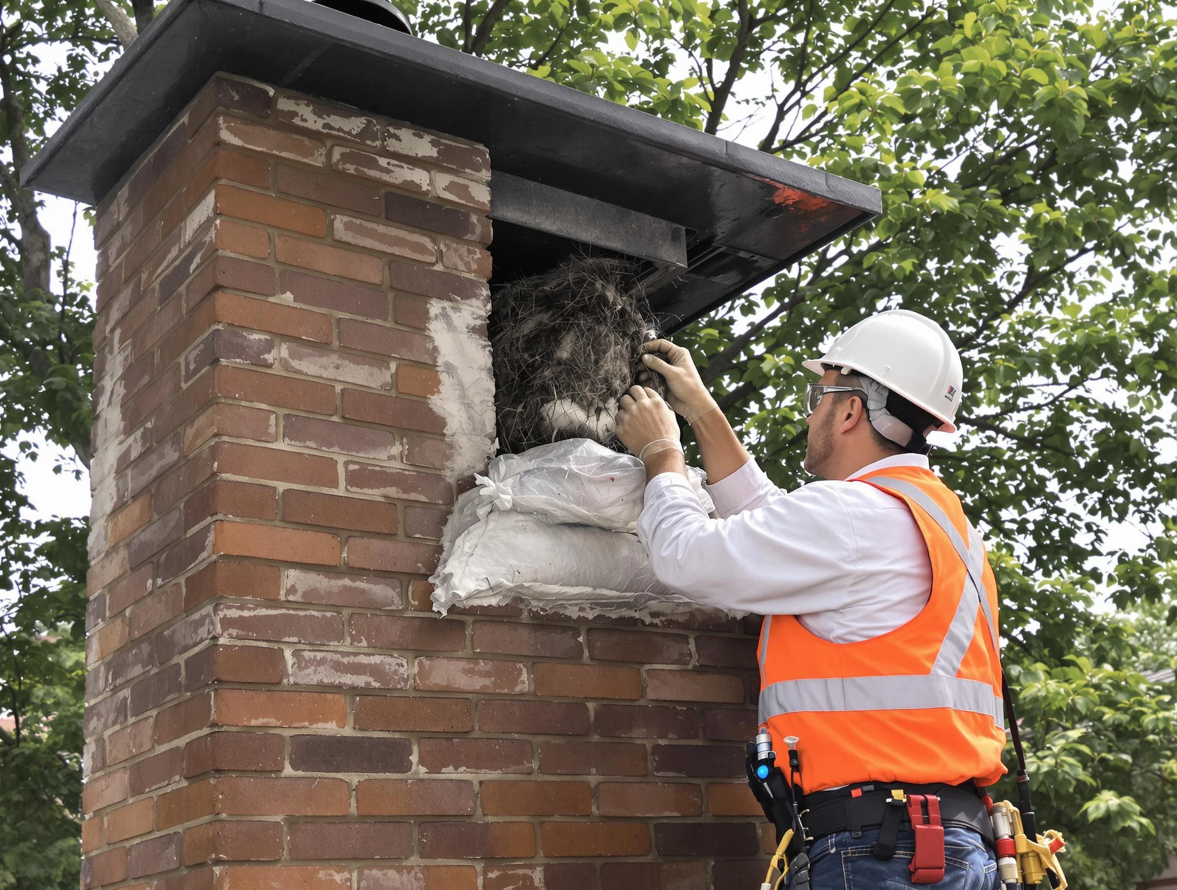 Humane removal of debris and animals by Englewood Chimney Sweep in Englewood, CO